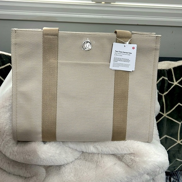 BNWT Two Tone Canvas Tote Bag 10L - Picture 8 of 9